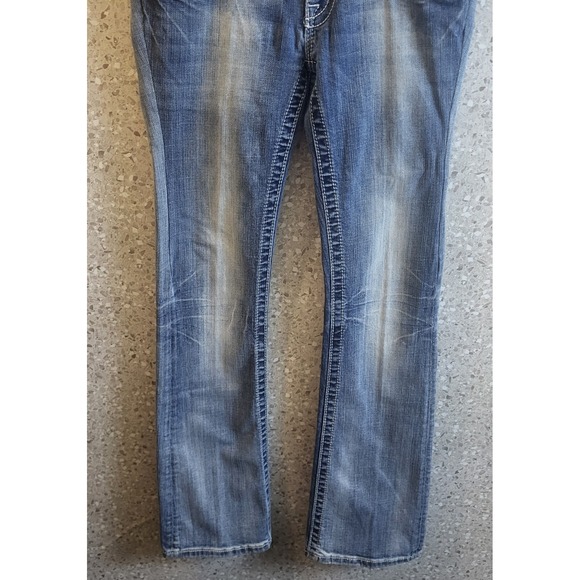 Miss Me Jeans Size 26 Boot Cut, Western Style,Rhinestones, Bling Design, Womens - Picture 8 of 15
